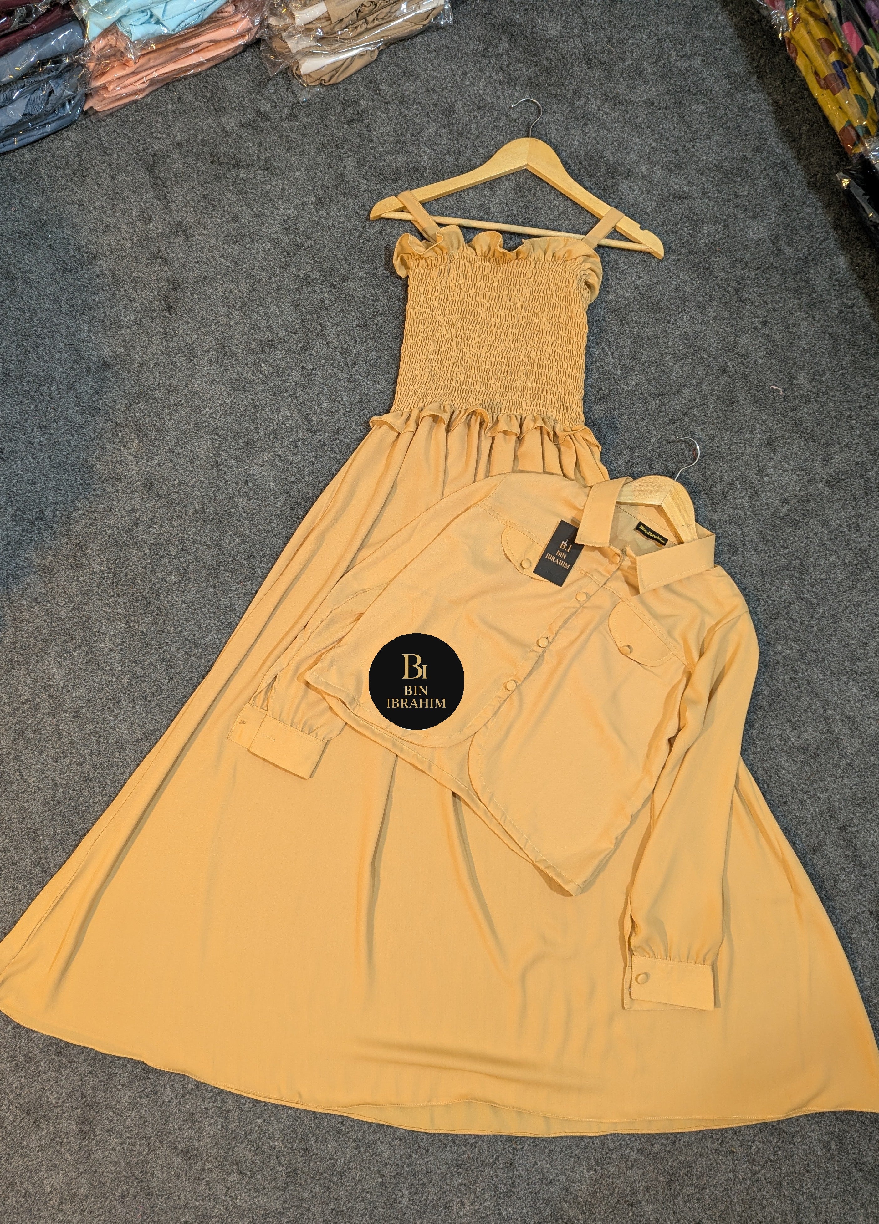 Smoking Jacket Maxi Plain