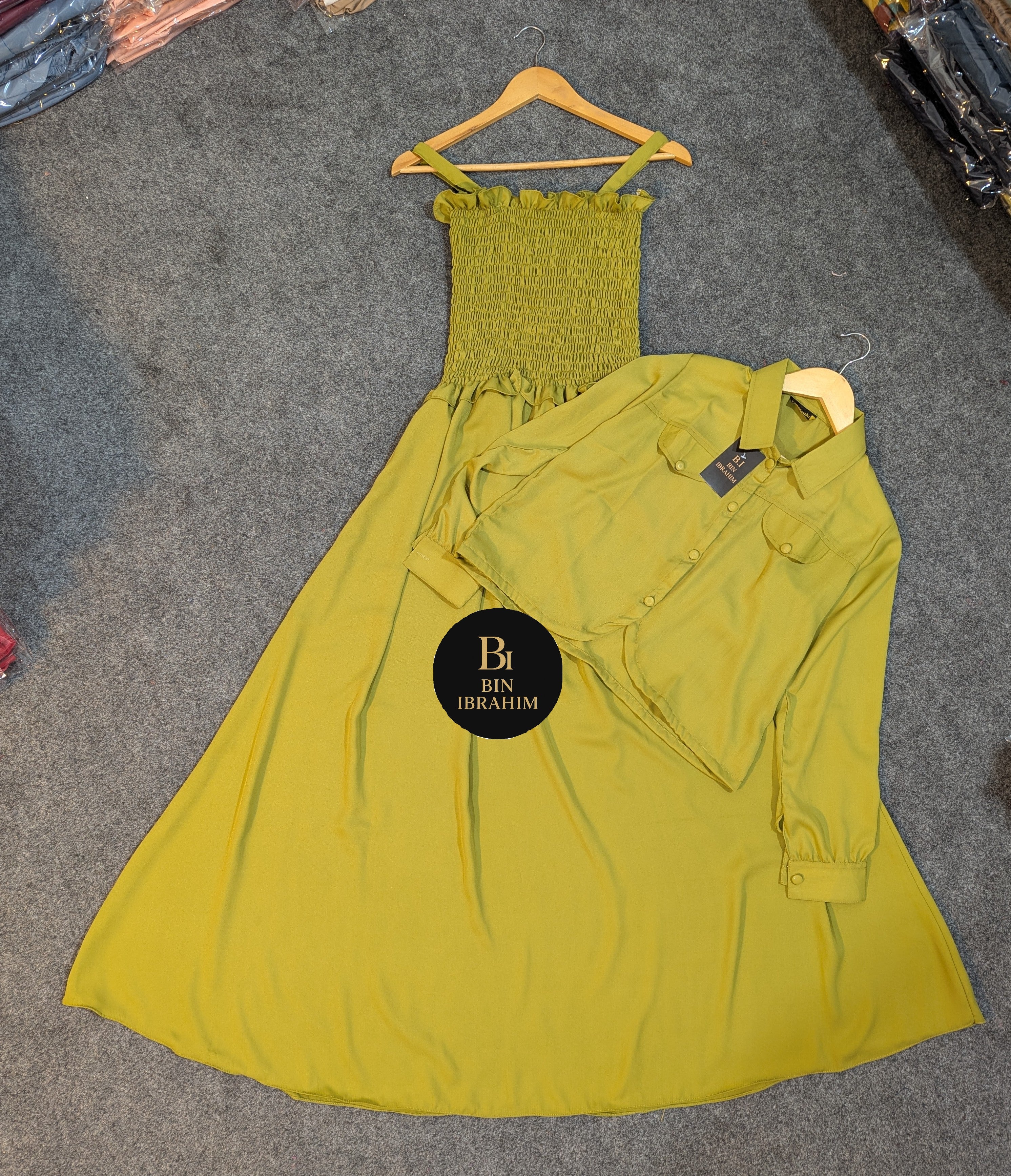 Smoking Jacket Maxi Plain
