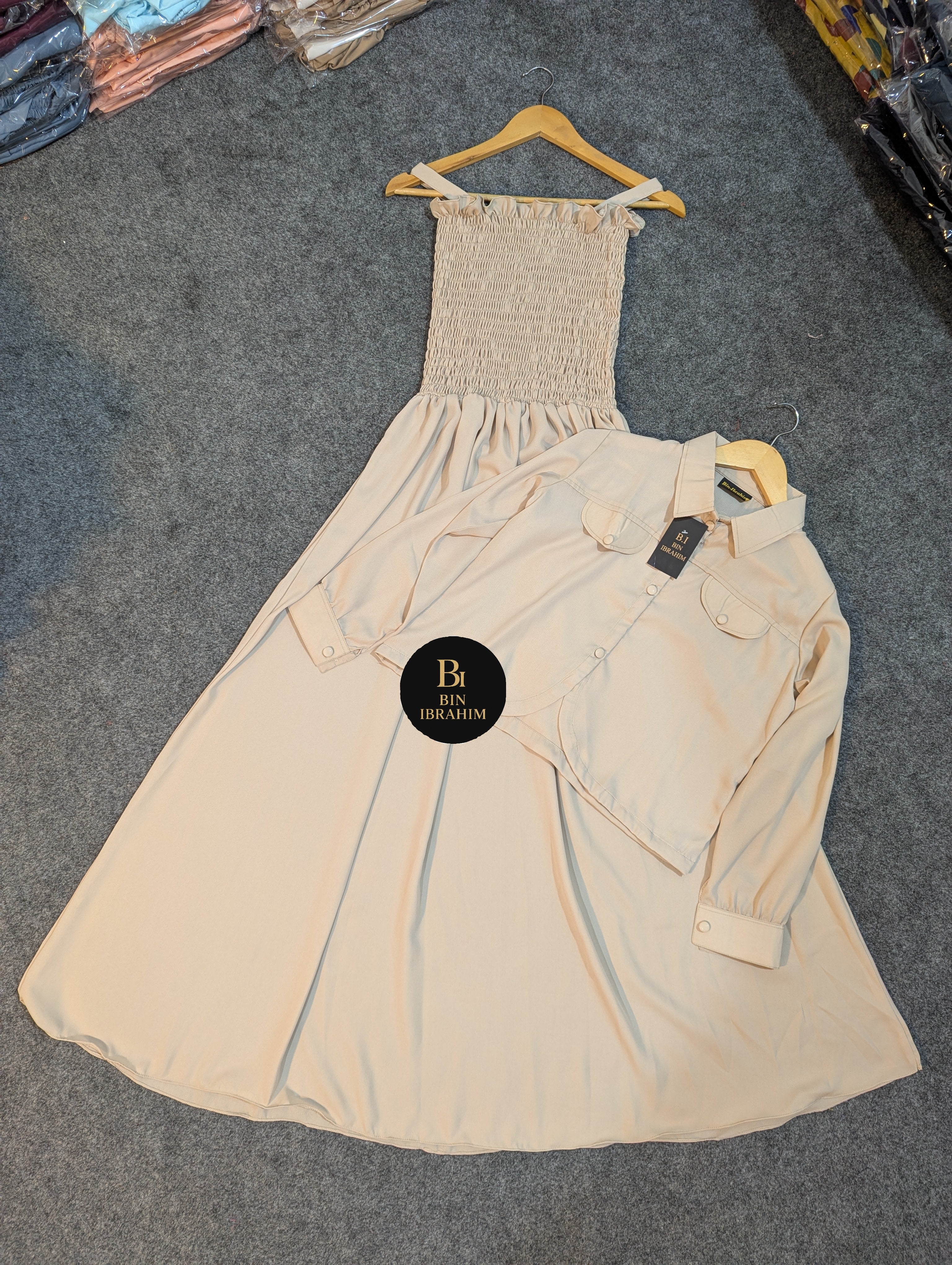 Smoking Jacket Maxi Plain