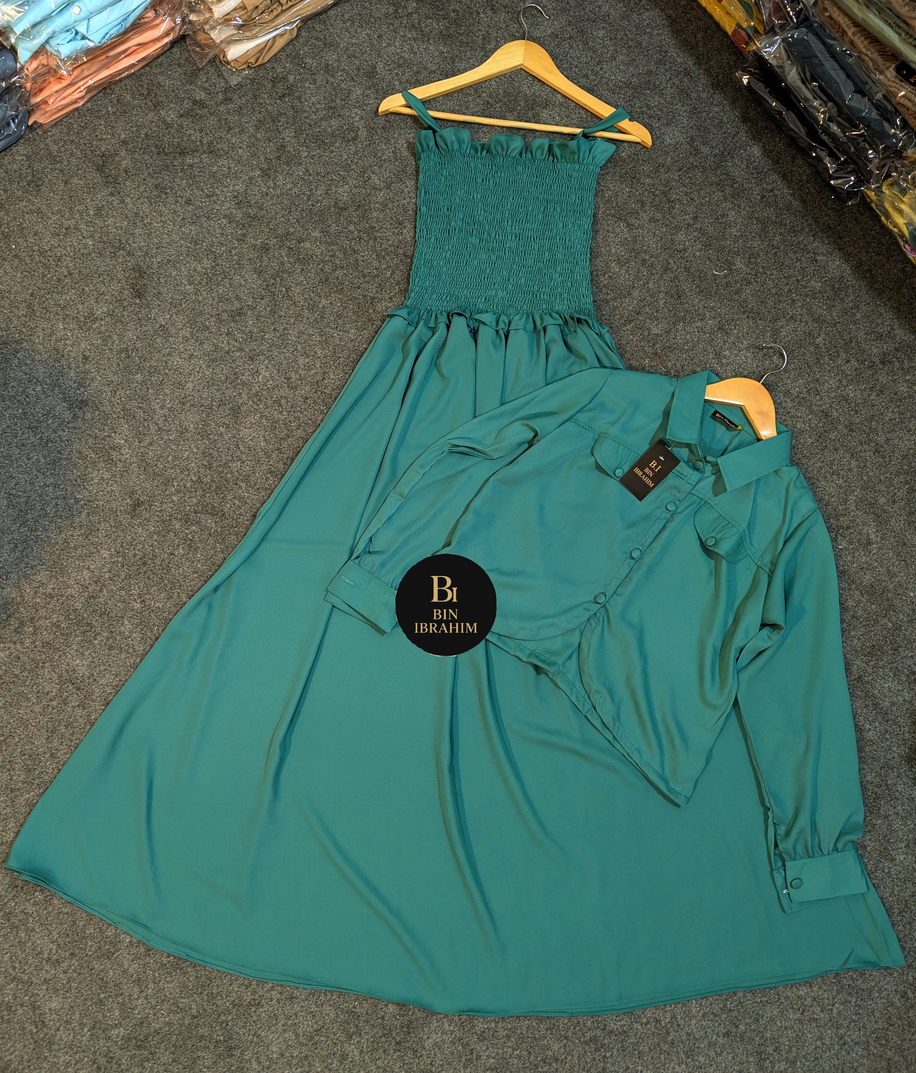 Smoking Jacket Maxi Plain