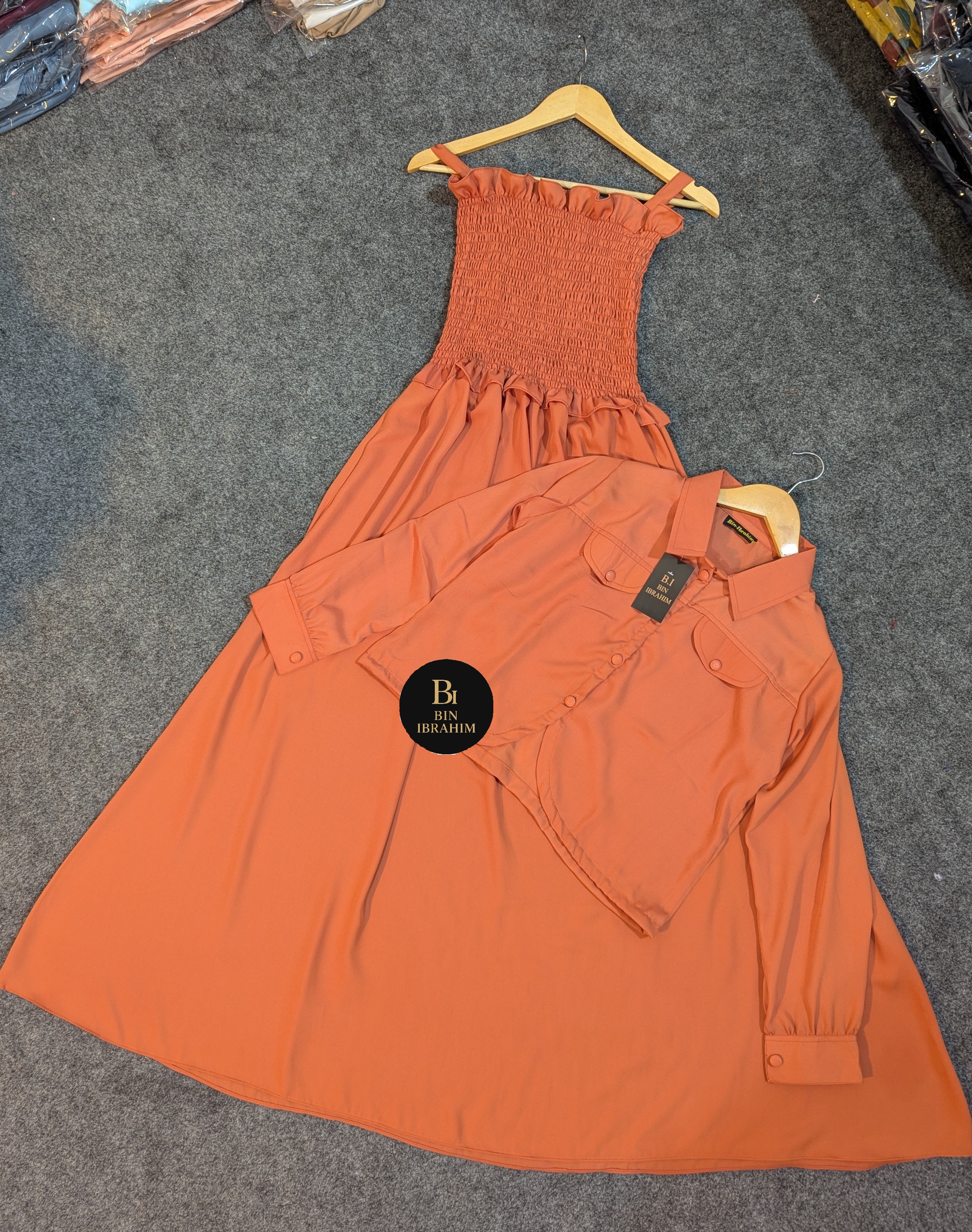 Smoking Jacket Maxi Plain
