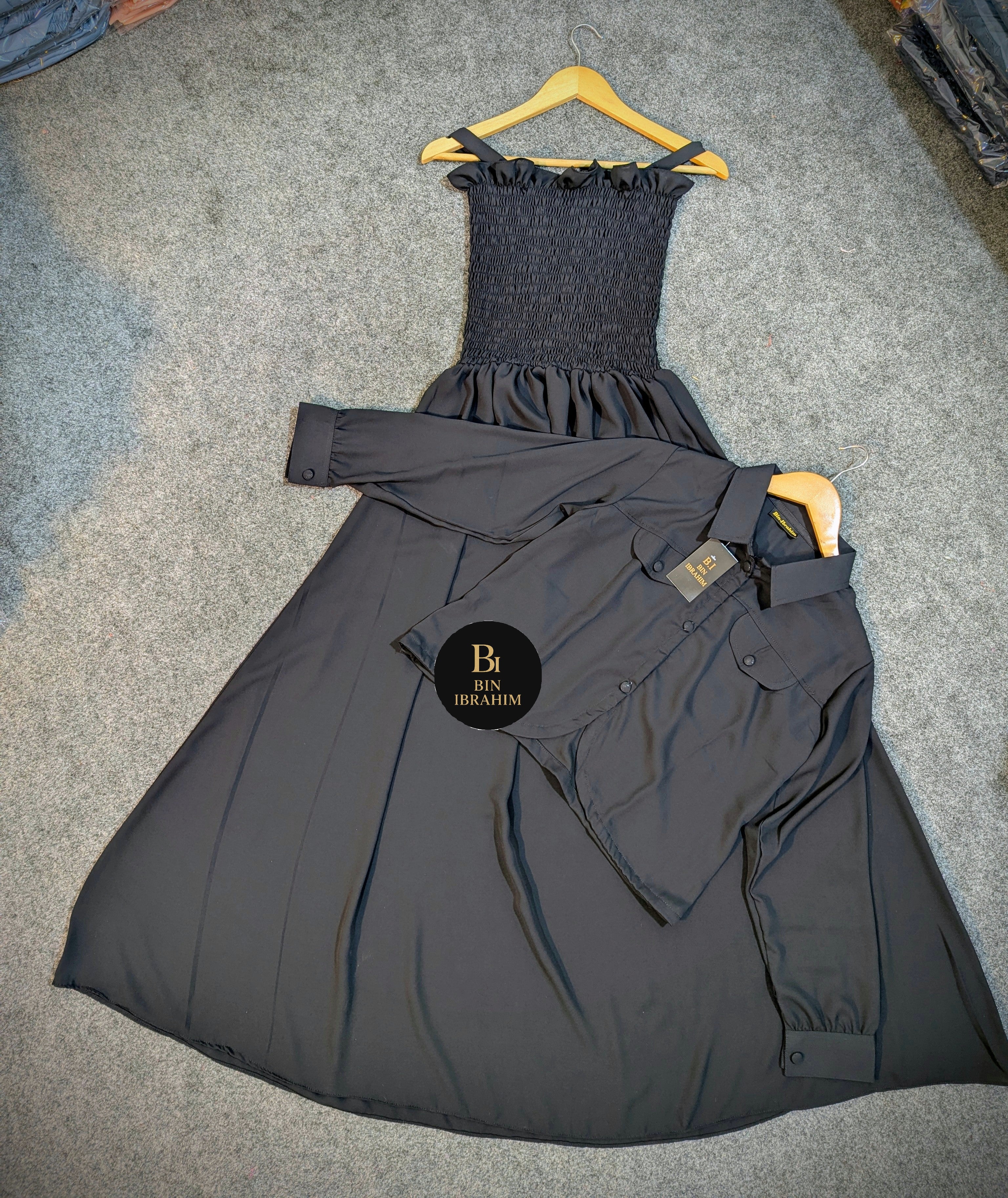 Smoking Jacket Maxi Plain