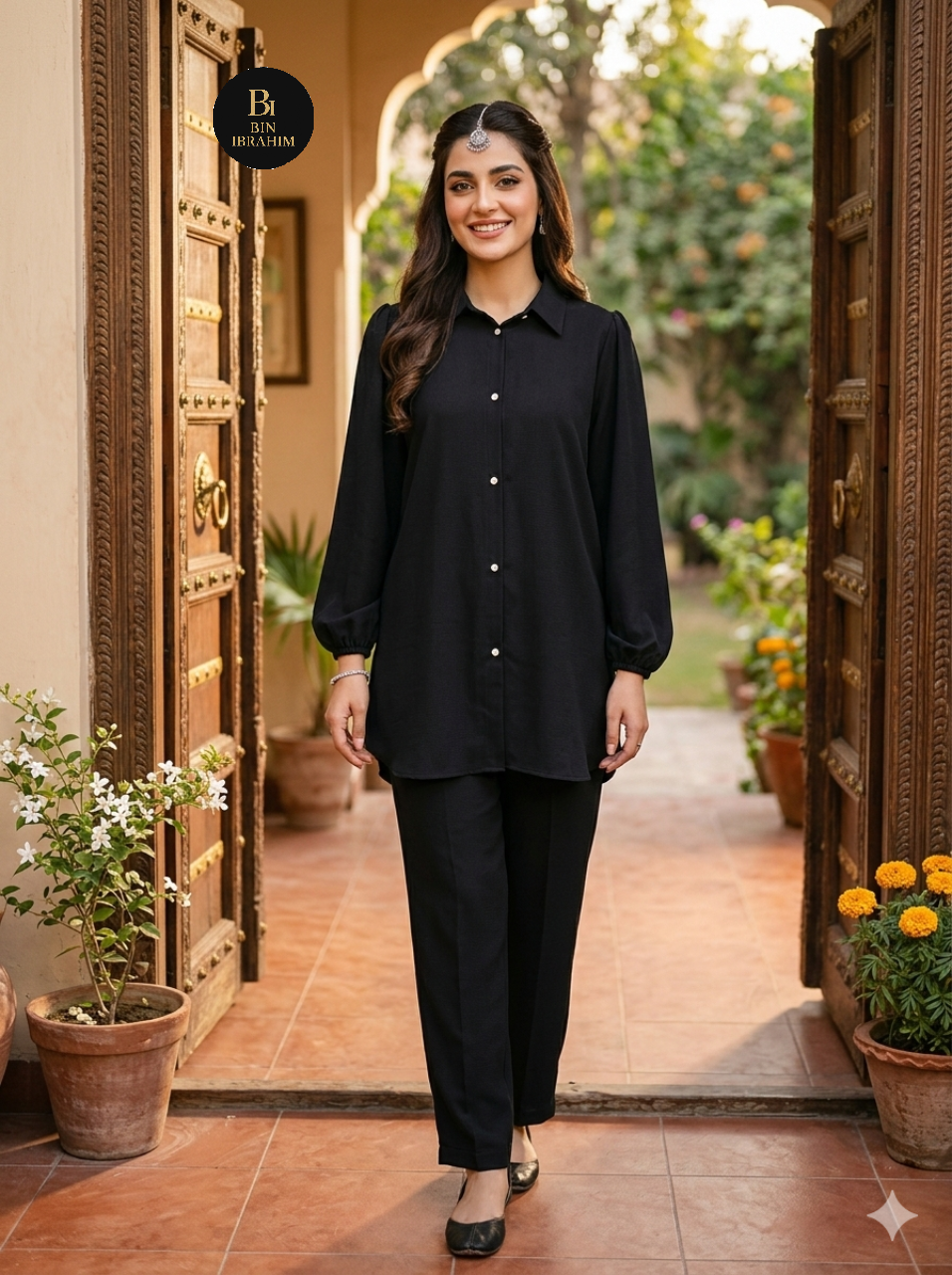 2-Piece Imported Georgette Co-ord Set with Side Pockets