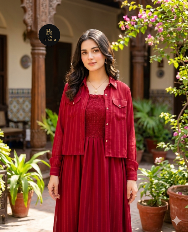 Smoking Jacket Maxi Line