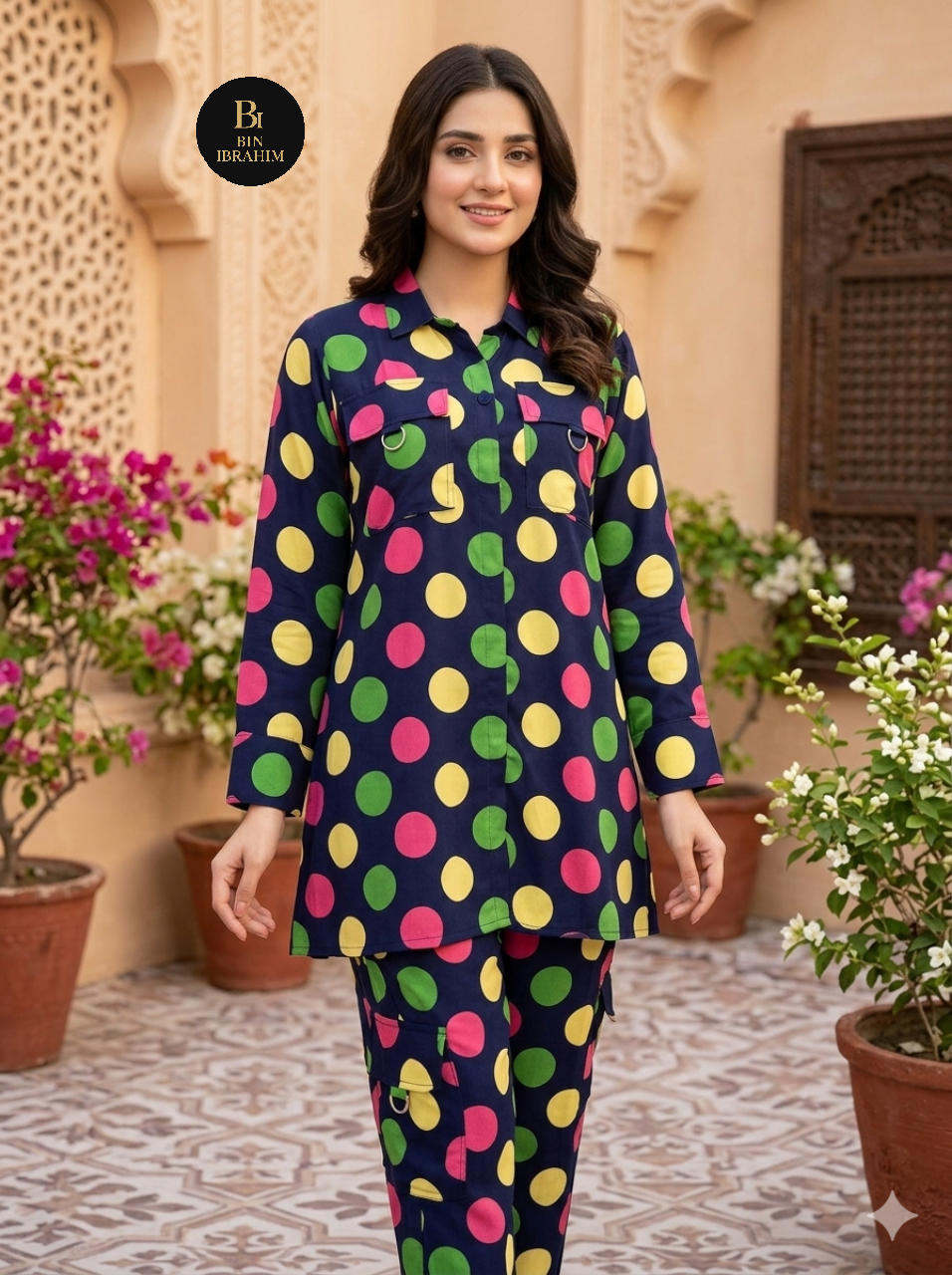 2PC Shirt Pocket & Cargo Trouser Set