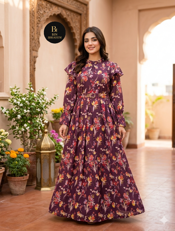 Floral Long Maxi Imported Georgette